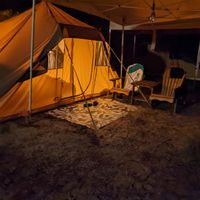 Tent at Vegan Surf Camp in Moliets