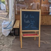 Food menu at Vegan Surf Camp in Moliets