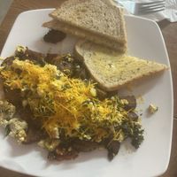 Vegan Caribbean breakfast   at The Purple Rooster Cafe in Attleboro