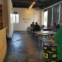 seating at Elemental Coffee in Oklahoma City