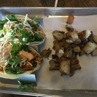 vegan breakfast tacos  at Elemental Coffee in Oklahoma City