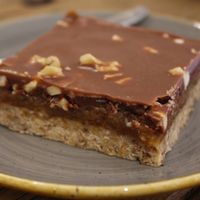 Raw indulgence- salted cashew snickers. at Bhuti in Richmond Upon Thames
