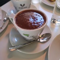 Hot chocolate at Vis a Vis Vincek Cake and Ice Cream in Zagreb