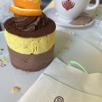 Raw orange-chocolate cake   at Vis a Vis Vincek Cake and Ice Cream in Zagreb