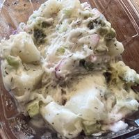The potato salad was too pickley but it was still okay  at Cafe 67 in Newark