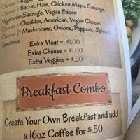 Menu at Cafe 67 in Newark