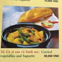 curry bread at Noodle & Roll in Hanoi