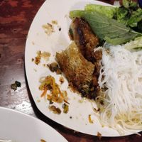 Yummy (partially eaten) spring rolls at Noodle & Roll in Hanoi