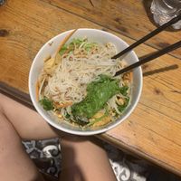 Tofu noodle bowl at Noodle & Roll in Hanoi