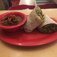 Tofu Scramble With Veggie (vegan) Chili at Montana Coffee Traders in Kalispell