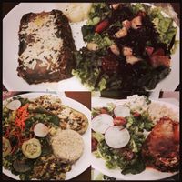 Vegetarian food at Santos Verde in Diadema