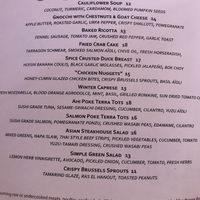 Starters Menu, 3/15/19 at Terra Bistro in Vail