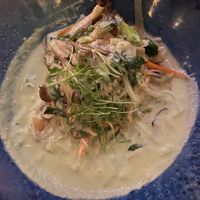 Vegan Green Curry Dish- with mushrooms and rice noodles at Terra Bistro in Vail