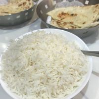 Garlic naan and rice  at Kings in Mount Gravatt