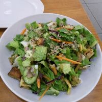 sweet potato and vegan cheese salad at Greg Cafe in Eilat