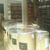 Bulk section at BE O market at BE O Versmarkt in Ghent