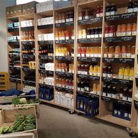 juices in shop at BE O Versmarkt in Ghent