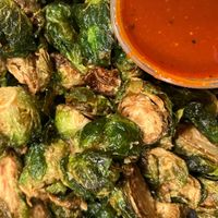 crispy brussel sprouts made vegan at Yard House in Indianapolis