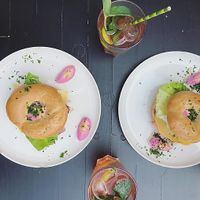 fresh lemonade with a bagel at Soep&Zoet in Sint-niklaas