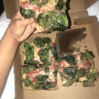 Marinara w/ vegan cheese and spinach  at Via 313 - Guadalupe in Austin