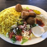 Falafel Plate. Make sure to ask them to hold the cheese  at Green Corner in Mesa