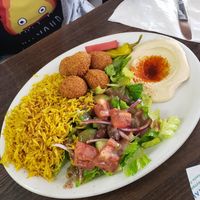 Falafel Plate at Green Corner in Mesa