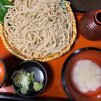 cold soba  at Ebisu Soba in Takayama