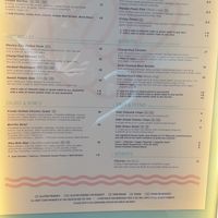 Menu at Fonda in Melbourne