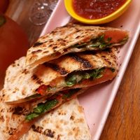 Roasted sweet potato quesadillas at Fonda in Melbourne