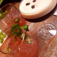 Jalapeno kombucha margarita and espresso martini at Fonda in Melbourne