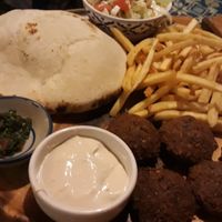Falafel plate at Taboon in Koh Phangan