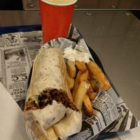 Kebab + frites at Vegan Hero in Paris