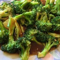 Broccoli with garlic sauce at China Garden in Orono