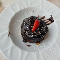 Chocolate orange pudding - vegan and really delicious! at 55 Degrees North in Portrush