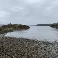 Private beach  at Pebble Cove Farm Inn in Orcas Island