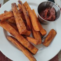 1/2 portion sweet potato fries at Food4Thought in Chiang Mai