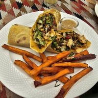 Burmese wrap at Food4Thought in Chiang Mai