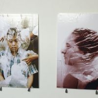 Very unsettling images in the cafe :(. I think they should remove them >_ at Food4Thought in Chiang Mai