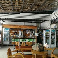 nice seating area  at Food4Thought in Chiang Mai