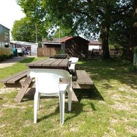 Outside seating at Foal Farm Tea Room in Westerham