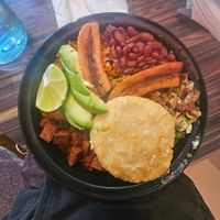 Combo plate at VSpot in Brooklyn