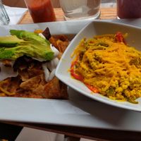Chilaquiles at VSpot in Brooklyn