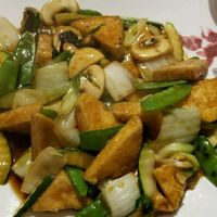 Tofu with brown sauce and vegetables  at Shiok in Mountain Home