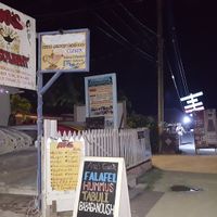 The location is on left right before the split on the N. Side of the S. Caye at Ana's Genies in Caye Caulker