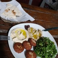 Vegetarischer Teller at Ana's Genies in Caye Caulker