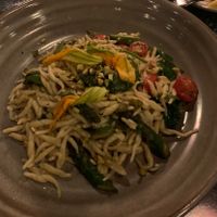Pasta dish with veggies and pistachios   at Disneyland - Blue Bayou in Anaheim