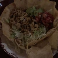 Veganized tostada salad   at Disneyland - Rancho del Zocalo in Anaheim