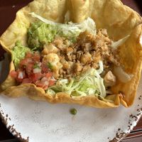 Cauliflower tostada salad  at Disneyland - Rancho del Zocalo in Anaheim