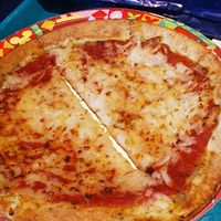 Vegan pizza at Disneyland - Alien Pizza Planet in Anaheim