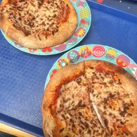 personal sized pizzas  at Disneyland - Alien Pizza Planet in Anaheim